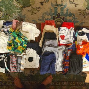 BOY SUMMER BUNDLE 12 MONTH SWIM TANK TEE